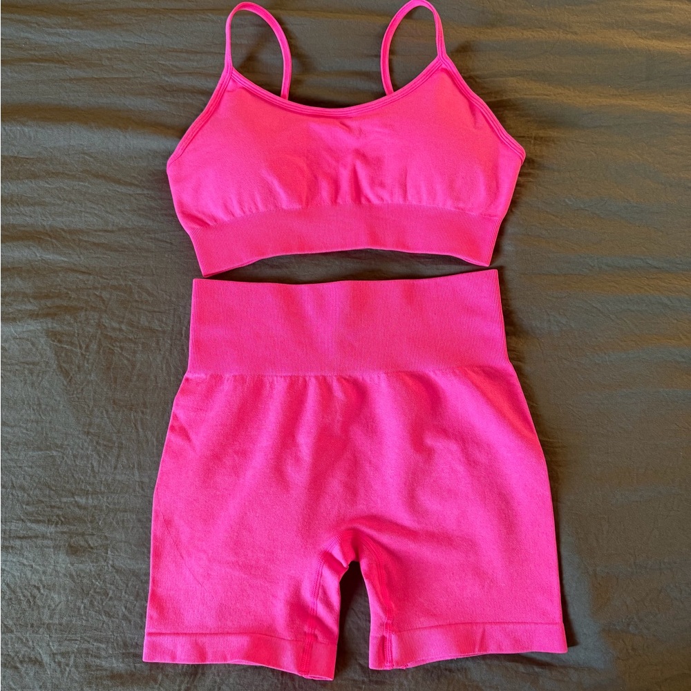 H&M Bright Pink Activewear Set